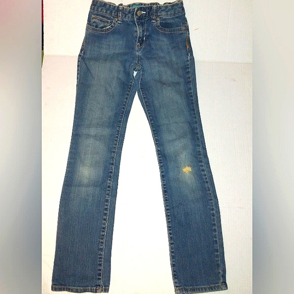 ☆GUC☆Girls OLD NAVY Light Wash~Skinny Straight~Stretchy Denim Jeans☆12Girl/Teen☆ - Picture 2 of 14